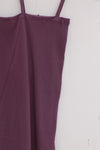 BASERANGE ribbed cotton camisole from the TONI and TOTV collections. Made in Portugal. BAS-TTNI-CR-AU25-VENET PURPLE (TONI TTNI)